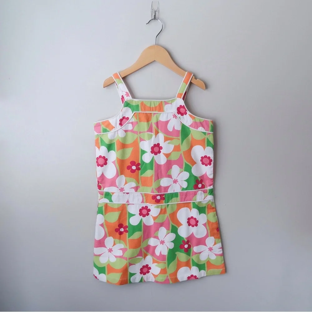 NWT Vintage Y2K Gymboree Retro Floral Print Dress Girls 9